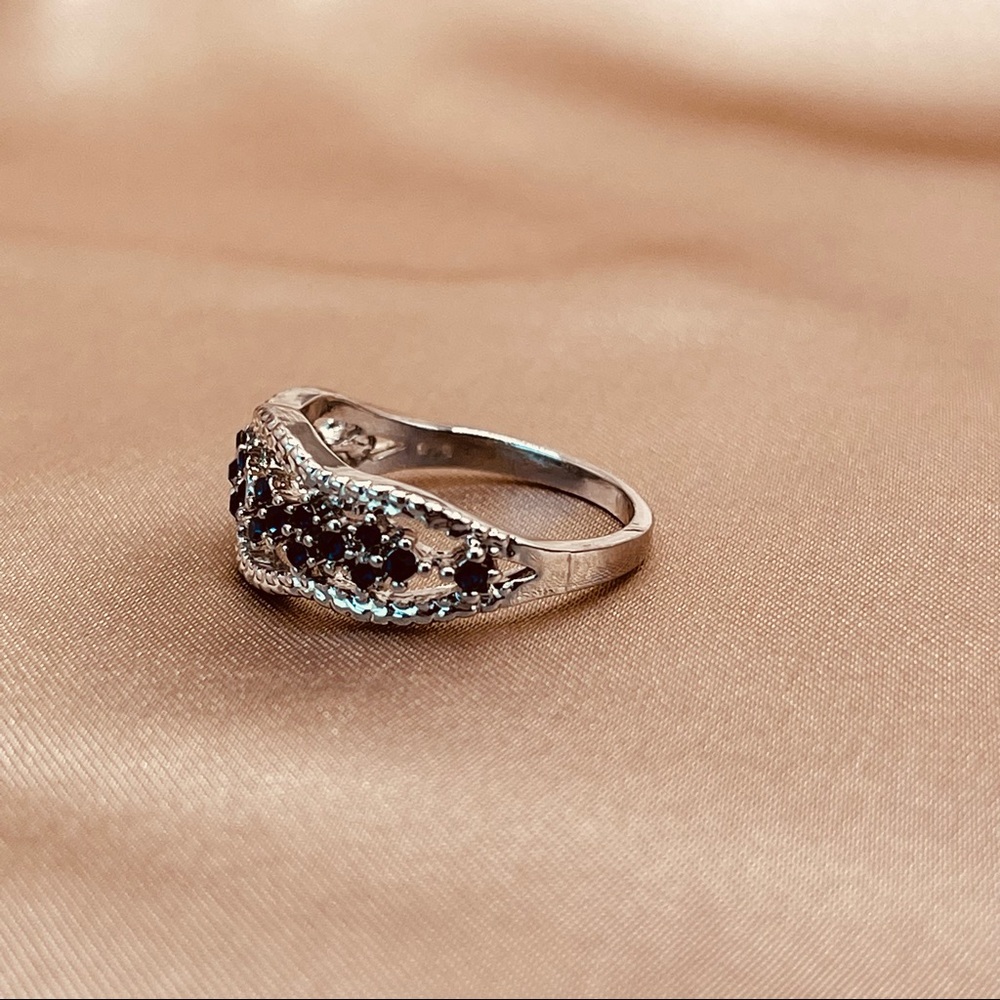 ✨✨✨_ 2x$60_ 925 Sterling Silver CZ Band Ring - Picture 4 of 16